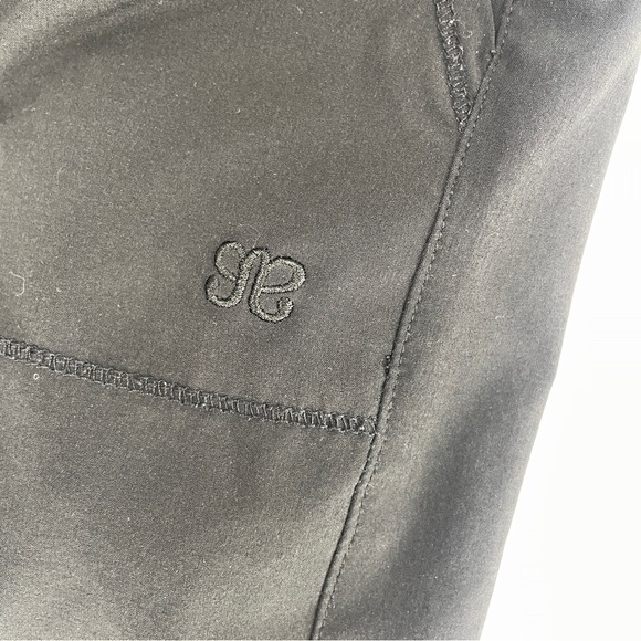 ALBION FIT Short Sleeve Jumpsuit Ankle Zip Elastic Waist Black - Picture 5 of 7